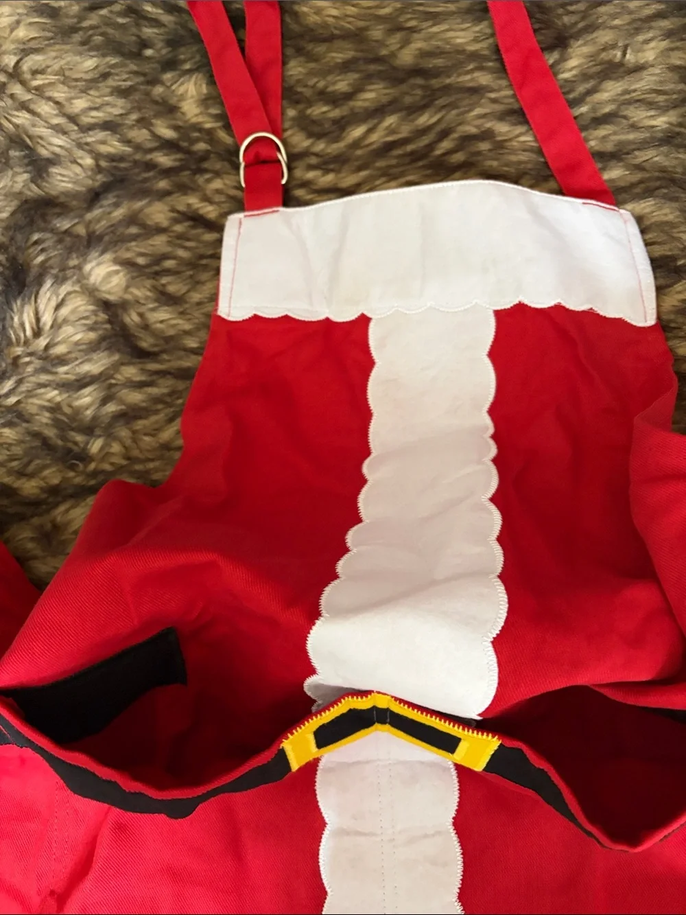 Williams Sonoma Christmas Adult Santa Claus Apron